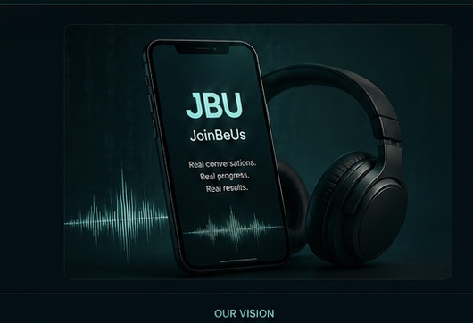 JoinBeUs audio-first language learning platform preview